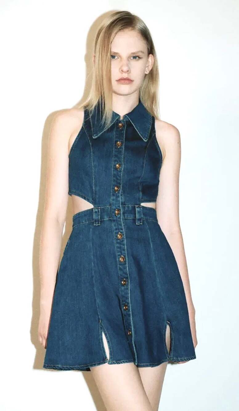 Urban Revivo Denim Dress Size 14